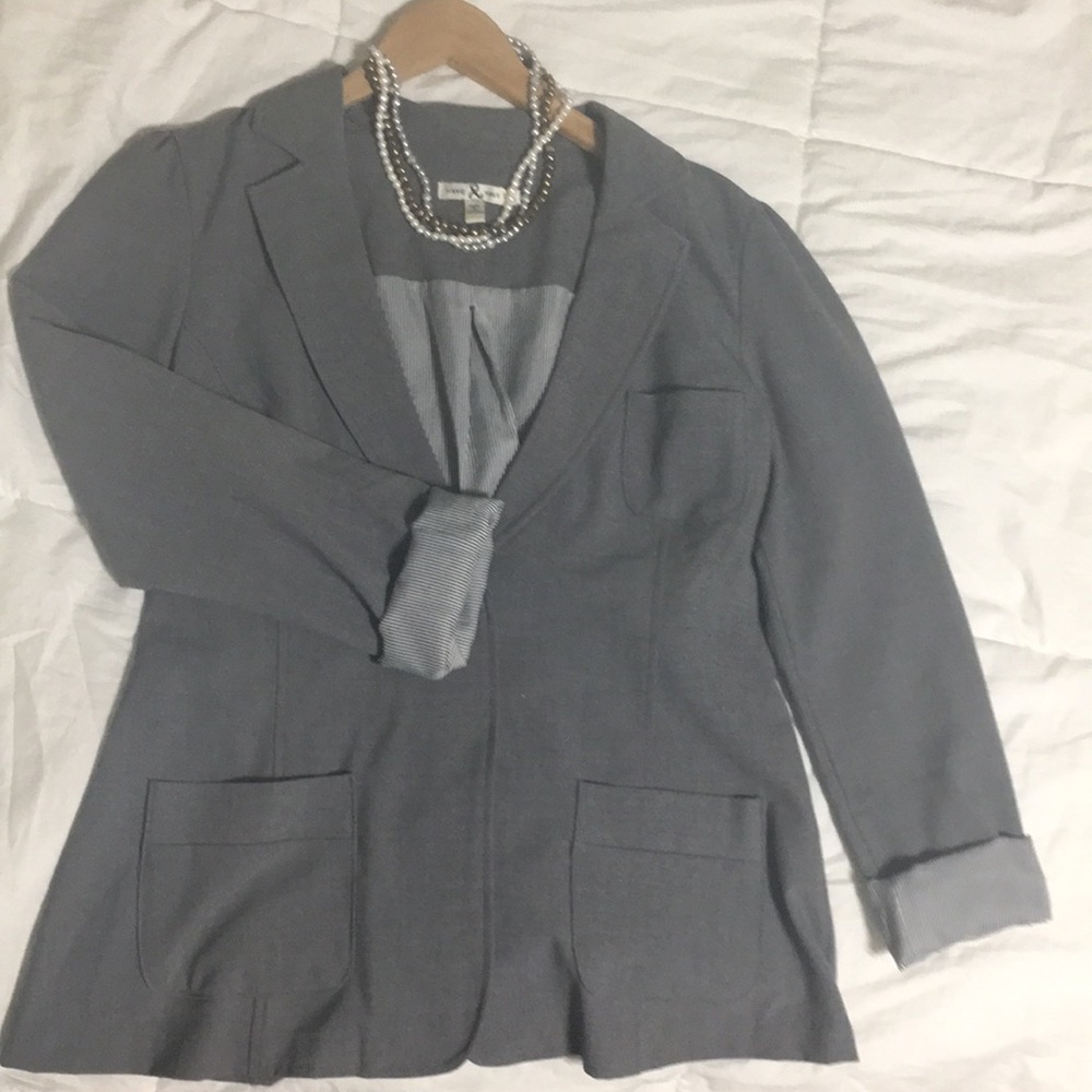 Fitted Gray Blazer